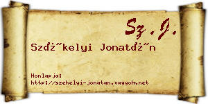 Székelyi Jonatán névjegykártya